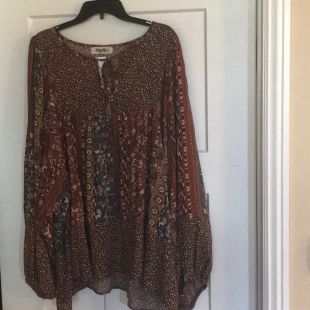 NEW Haptics Women's Multicolor Bohemian Blouse